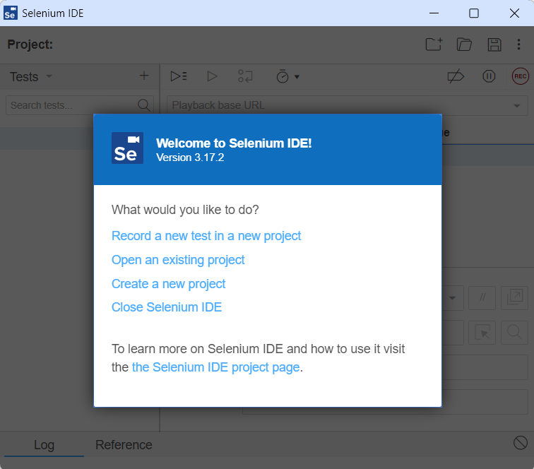 Selenium IDE demo