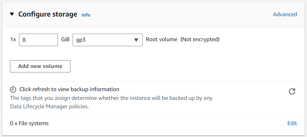 AWS EC2 Create New Instance Step 6