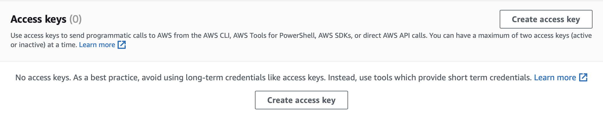 generate aws access key