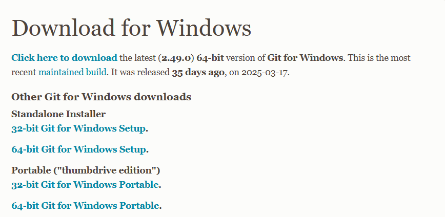 Download Git Installer
