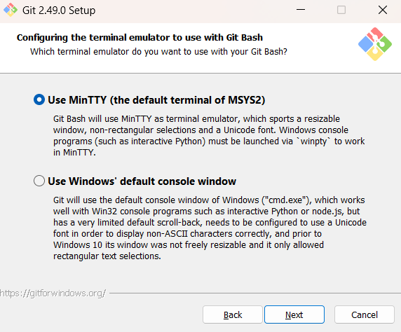 Git Installation Step 12