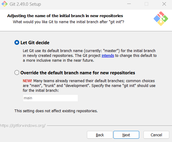 Git Installtion stepุ 7