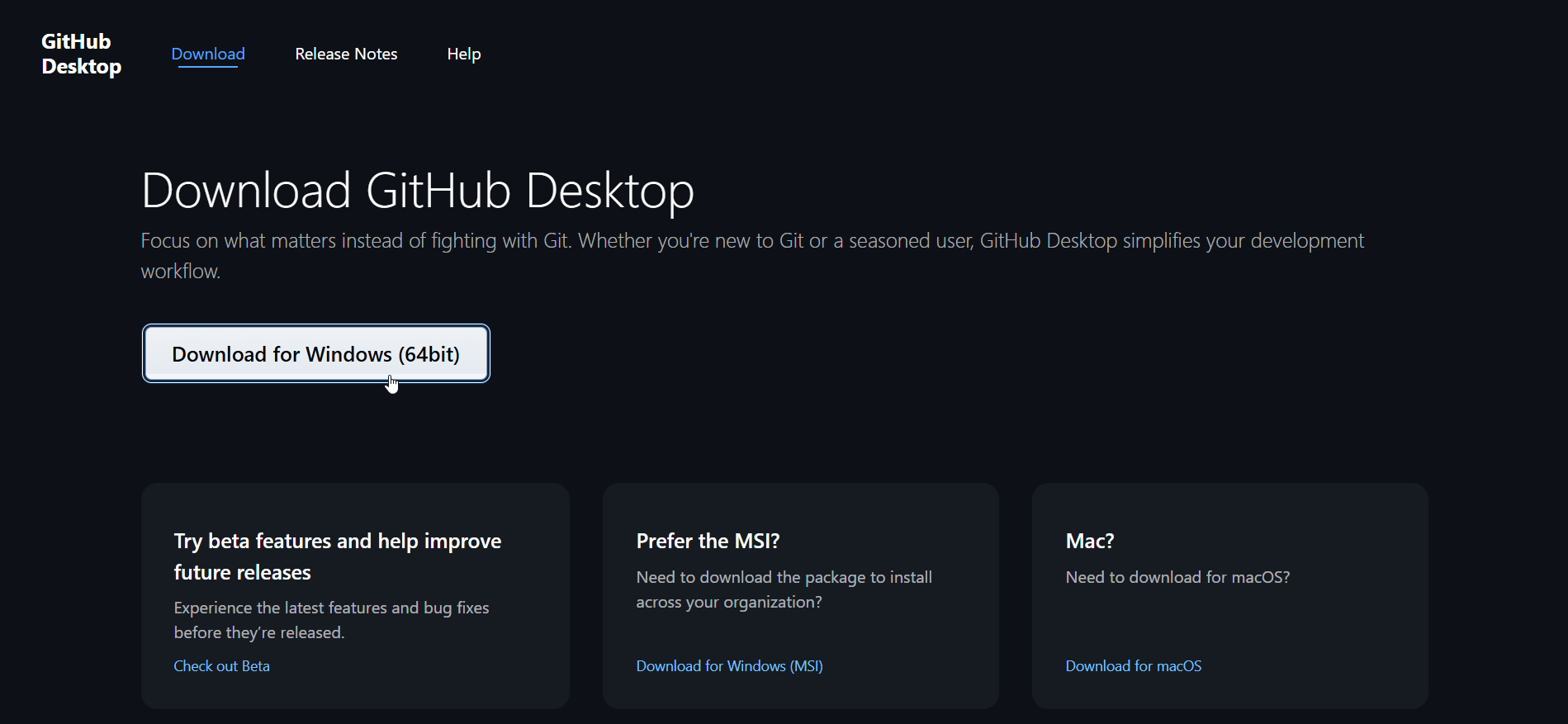 Download Github Desktop Installer