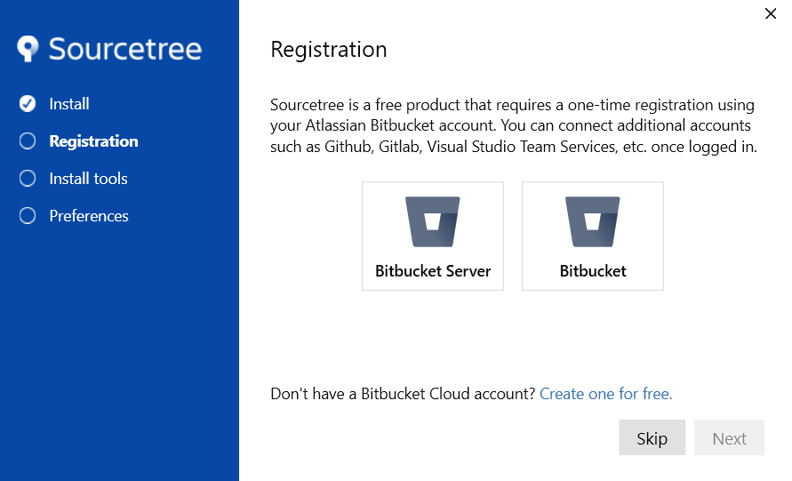 Sourcetree Installation Step 1