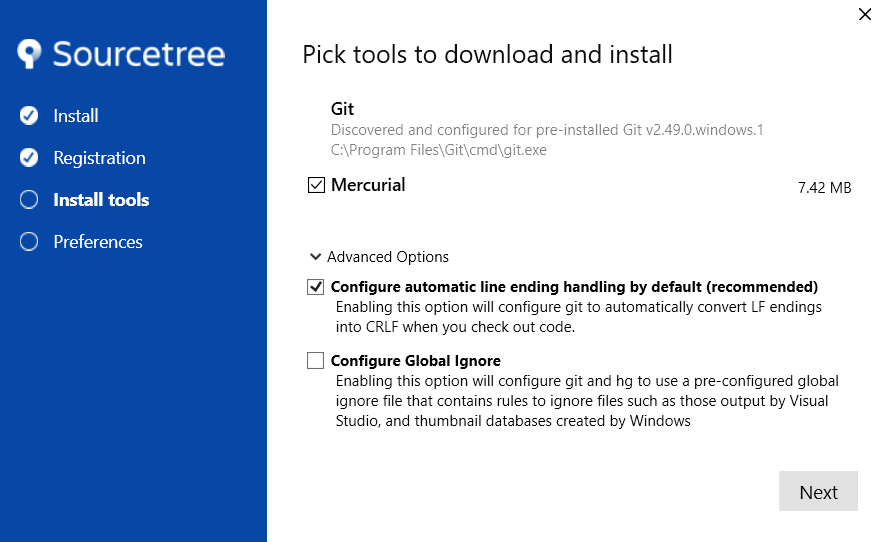 Sourcetree Installation Step 2