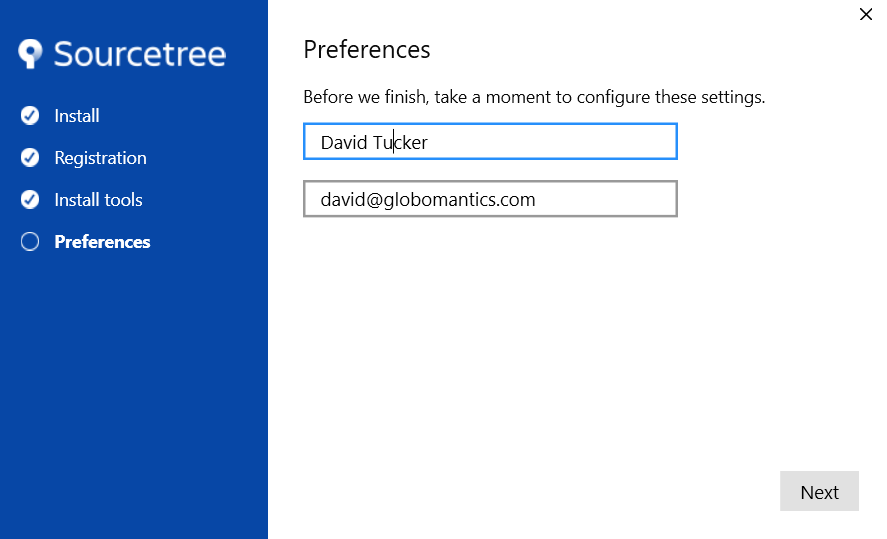 Sourcetree Installation Step 4