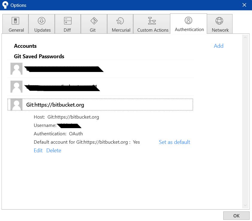 Sourcetree View Account