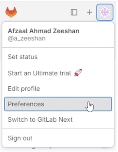 Gitlab Preference