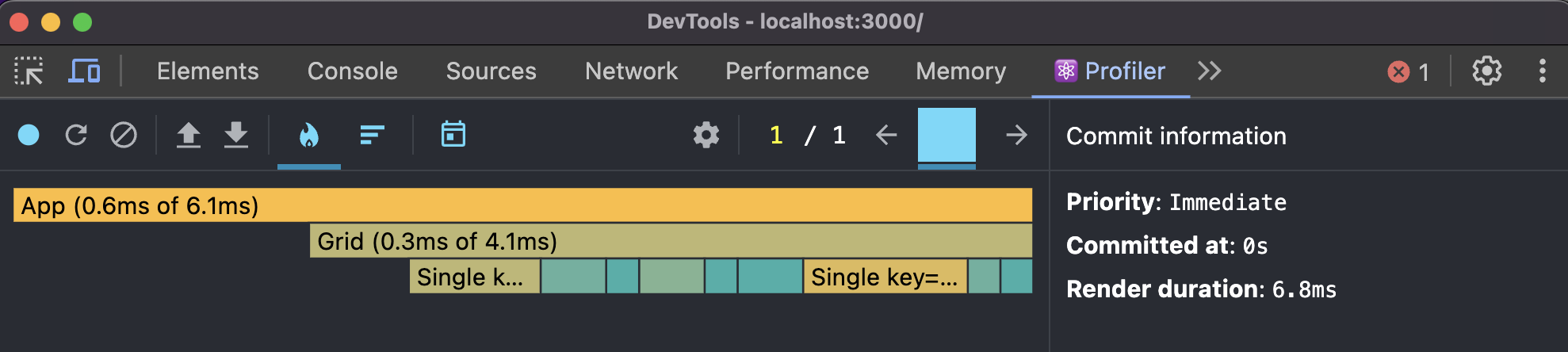 React Developer Tools - Profiler